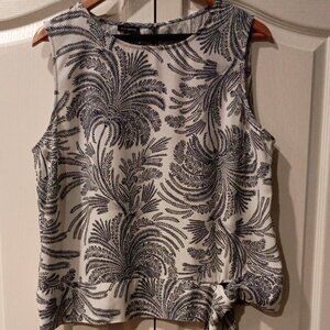 Talbots, Short Sleeve Blouse with ties